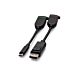 C2G 6ft (1.8m) 4K HDMI® Premium Cable and Dongle Adapter Ring with Color Coded DisplayPort™ and USB-C®