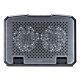 Hama Aluminium laptop cooling pad 39.6 cm (15.6") Black