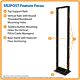 Tripp Lite SR2POST 45U SmartRack 2-Post Open Frame Rack, 800 lbs (362.9 kgs) Capacity - Organize and Secure Network Rack Equipment