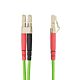 StarTech.com 1m (3.3ft) LC to LC (UPC) OM5 Multie Fiber Optic Cable, 50/125µm Duplex LOMMF cord, VCSEL, 40G/100G, LSZH Fiber Jumper Cord