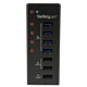 StarTech.com 4 Port USB 3.0 Hub plus 3 Dedicated USB Charging Ports (2 x 1A & 1 x 2A) - Wall Mountable Metal Enclosure~4 Port USB 3.0 Hub (5Gbps) plus 3 Dedicated USB Charging Ports (2 x 1A & 1 x 2A) - Wall Mountable Metal Enclosure
