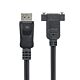 StarTech.com 3ft (1m) Panel Mount DisplayPort Cable - 4K x 2K - DisplayPort 1.2 Extension Cable Male to Female - DP Video Extender Cord with Panel Mount DP Connector - DP Monitor Cable