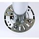 B-Tech SYSTEM 2 - CCTV Dome Camera Mount for Ø50mm Poles