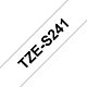 Brother TZE-S241 label-making tape Black on white TZ
