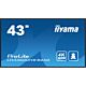 iiyama LH4360UHS-B2AG Signage Display Digital A-board 108 cm (42.5") LED Wi-Fi 500 cd/m² 4K Ultra HD Black Built-in processor Android 11 24/7