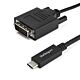 StarTech.com 3.3 ft. (1 m) USB-C to DVI Cable - 1920 x 1200 - Black