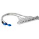 StarTech.com 4 Port USB A Female Slot Plate Adapter
