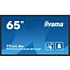 iiyama TF6539AS-B1AG Signage Display Kiosk design 163.8 cm (64.5") LED 435 cd/m² 4K Ultra HD Black Touchscreen Built-in processor Android 11 24/7