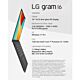 LG Gram 16Z90RU-G.AP52A1 laptop Intel® Core™ i5 i5-1334U 40.6 cm (16") WQXGA 16 GB LPDDR5-SDRAM 256 GB SSD Wi-Fi 6 (802.11ax) Windows 11 Pro Black