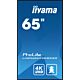 iiyama LH6560UHS-B2AG Signage Display Digital A-board 163.8 cm (64.5") LED Wi-Fi 500 cd/m² 4K Ultra HD Black Built-in processor Android 11 24/7