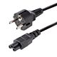 StarTech.com 3m (10ft) Laptop Power Cord, EU Schuko to C5, 2.5A 250V, 18AWG, Notebook / Laptop Replacement AC Cord, Power Brick Cord, Laptop Charger Cable, Clover Leaf/Mickey Mouse Power Cord