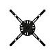 B-Tech SYSTEM 2 - Universal Projector Ceiling Mount with Micro-adjustment - 1.5m Ø50mm Pole
