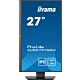 iiyama ProLite 27” QHD IPS technology panel with USB hub and 100Hz refresh rate and 150mm height adjustable stand