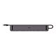Lindy DST-Mini XT 810, USB-C Laptop Mini Docking Station with Single Display (8K) or Dual Display (4K60) and 100W Pass-Through Charging