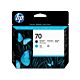 HP 70 Matte Black and Cyan DesignJet Printhead