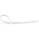 StarTech.com 4"(10cm) Cable Ties - 1/16"(2mm) wide, 7/8"(22mm) Bundle Diameter, 18lb(8kg) Tensile Strength, Nylon Self Locking Zip Ties with Curved Tip - 94V-2/UL Listed, 100 Pack - White