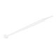 StarTech.com 4"(10cm) Cable Ties - 1/16"(2mm) wide, 7/8"(22mm) Bundle Diameter, 18lb(8kg) Tensile Strength, Nylon Self Locking Zip Ties with Curved Tip - 94V-2/UL Listed, 100 Pack - White