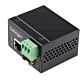 StarTech.com Industrial Fiber to Ethernet Media Converter - 100Mbps SFP to RJ45/Cat6 - Singlee/Multie Optical Fiber to Copper Network - 12-56V DC - IP-30/ -40 to +75C