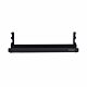 StarTech.com Under Desk Cable Management Tray, Length Adjustable Cable Organizer, Clamp-On Installation, No Drilling Required, Power Bar Holder, Black