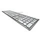 CHERRY KC 6000 SLIM FOR MAC Corded Keyboard, Silver/White, USB (QWERTY - UK)