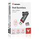 Verbatim Dual QuickStick USB flash drive 128 GB USB Type-A / USB Type-C 3.2 Gen 1 (3.1 Gen 1) Grey