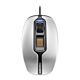 CHERRY MC 4900 Corded Fingerprint Mouse, Silver/Black, USB