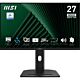 MSI Pro MP275QPG 27 Inch Monitor, QHD (2560 x 1440), 100Hz, IPS, 1ms, 2x HDMI 2.0b, 1x DP 1.2a output, Built-in Speakers, Anti-Glare, Anti-Flicker, Less Blue light, TÜV Certified, VESA, Kensington, 4-way adjustable stand, Black