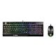 MSI VIGOR GK30 COMBO RGB MEMchanical Gaming Keyboard + Clutch GM11 Gaming Mouse ' UK Layout, 6-Zone RGB Lighting Keyboard, Dual-Zone RGB Lighting Mouse, 5000 DPI Optical Sensor, RGB Mystic Light'