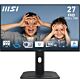 MSI PRO MP275PG 27 Inch Monitor, FHD (1920 x 1080), 100Hz, IPS, 1ms, 1x HDMI 1.4b, 1x DP 1.2a output, 1x D-Sub(VGA), Built-in Speakers, Anti-Glare, Anti-Flicker, Less Blue light, TÜV Certified, VESA, Kensington, 4-way adjustable stand, Black