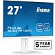 iiyama ProLite 27” QHD IPS technology panel with USB hub and 100Hz refresh rate and 150mm height adjustable stand