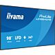 iiyama LE9864UHS-B1AG Signage Display Digital signage flat panel 2.49 m (98") Wi-Fi 500 cd/m² 4K Ultra HD Black Built-in processor Android 24/7