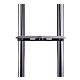 B-Tech Small AV Accessory Shelf (Steel) for Collar Mounting - 300 x 300mm
