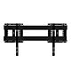 B-Tech Soft-Open Full Service Wall Mount for XXL Displays - Black