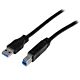 StarTech.com 1m (3ft)  SuperSpeed USB 3.0 A to B Cable - M/M
