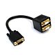 StarTech.com 1 ft VGA to 2x VGA Video Splitter Cable – M/F