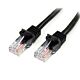 StarTech.com Cat5e Patch Cable with Snagless RJ45 Connectors - 1m, Black