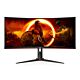 AOC G2 CU34G2XP computer monitor 86.4 cm (34") 3440 x 1440 pixels UltraWide Quad HD LED Black, Red