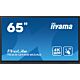 iiyama TE6512MIS-B3AG Signage Display Kiosk design 165.1 cm (65") LCD Wi-Fi 400 cd/m² 4K Ultra HD Black Touchscreen Built-in processor Android 11 24/7