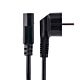 StarTech.com 1m (3ft) Computer Power Cord, 18AWG, EU Schuko to C13 Power Cord, 250V 10A, Black Replacement AC Cord, TV/Monitor Power Cable, Schuko CEE 7/7 to IEC 60320 C13 Power Cord - PC Power Supply Cable