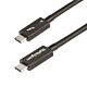 StarTech.com 3ft (1m) Thunderbolt 4 Cable - 40Gbps - 100W PD - 4K/8K Video - Intel- Thunderbolt Cable - Compatible w/ USB4/Thunderbolt 3/USB 3.2/USB Type-C/DisplayPort
