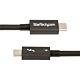 StarTech.com 3ft (1m) Thunderbolt 4 Cable - 40Gbps - 100W PD - 4K/8K Video - Intel-Certified Thunderbolt Cable - Compatible w/ USB4/Thunderbolt 3/USB 3.2/USB Type-C/DisplayPort
