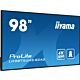 iiyama LH9875UHS-B2AG Signage Display Digital signage flat panel 2.48 m (97.5") LED Wi-Fi 500 cd/m² 4K Ultra HD Black Built-in processor Android 11 24/7
