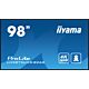 iiyama 98" 4K UHD Professional Digital Signage display featuring Android OS, iiSignage² and OPS PC slot