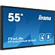 iiyama TF5539AS-B1AG Signage Display Kiosk design 138.7 cm (54.6") LED 435 cd/m² 4K Ultra HD Black Touchscreen Built-in processor Android 11 24/7