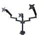 StarTech.com Triple Monitor Desk Mount For Up To Three 27in Screens, VESA 75x75/100x100, Tool-Less Arm Adjustments, C-Clamp/Gmet Mount, Spring-Assisted Arms