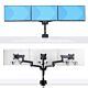 StarTech.com Triple Monitor Desk Mount For Up To Three 27in Screens, VESA 75x75/100x100, Tool-Less Arm Adjustments, C-Clamp/Grommet Mount, Spring-Assisted Arms
