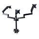 StarTech.com Triple Monitor Desk Mount For Up To Three 27in Screens, VESA 75x75/100x100, Tool-Less Arm Adjustments, C-Clamp/Gmet Mount, Spring-Assisted Arms