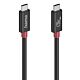 Hama 00200799 USB cable USB4 Gen 4x2 1 m USB C Black
