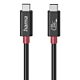 Hama 00200799 USB cable USB4 Gen 4x2 1 m USB C Black