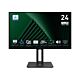MSI Pro MP245PG 24 Inch Monitor, FHD (1920 x 1080), 100Hz, IPS, 1ms, 1x HDMI 1.4b, 1x DP 1.2a output, 1x D-Sub(VGA), Built-in Speakers, Anti-Glare, Anti-Flicker, Less Blue light, TÜV Certified, VESA, Kensington, 4-way adjustable stand, Black